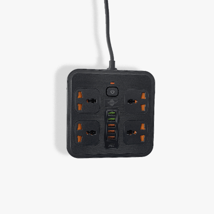 Rallonge wisdomup 5 USB 1 Type-c 4 Prise