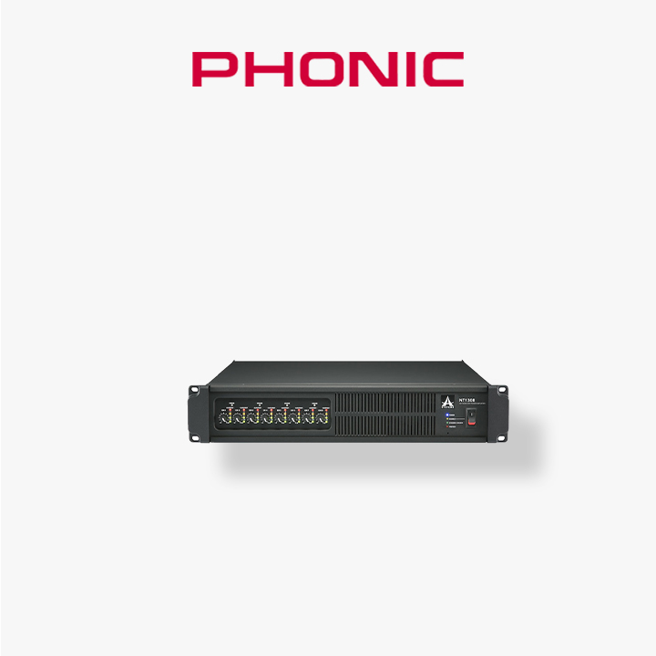 AMPLIFICATEUR PHONIC AMP-208 2 ZONES 2X60W