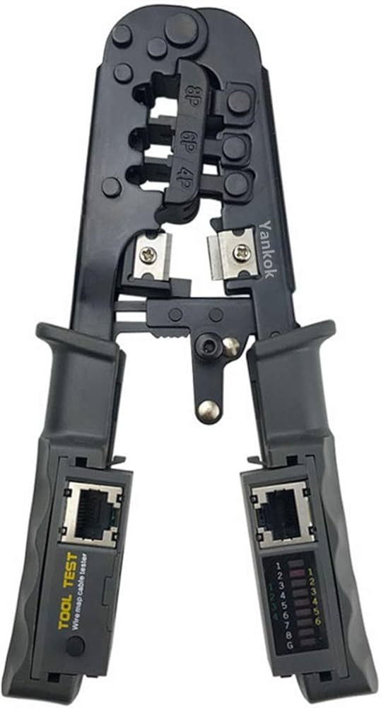 Pince reseau avec testeur de câble pour RJ45 RJ12 RJ11