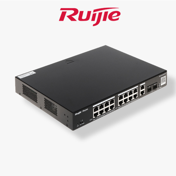 Switch Ruijie 18 port Gigabit POE Avec2 Port SFP 
