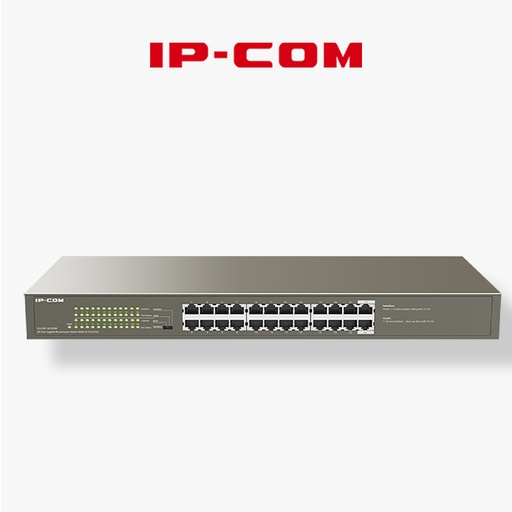 [IPCOM G1124P-24-250W] Switch IP-COM 24 PORT Gigabit POE Unmanagable