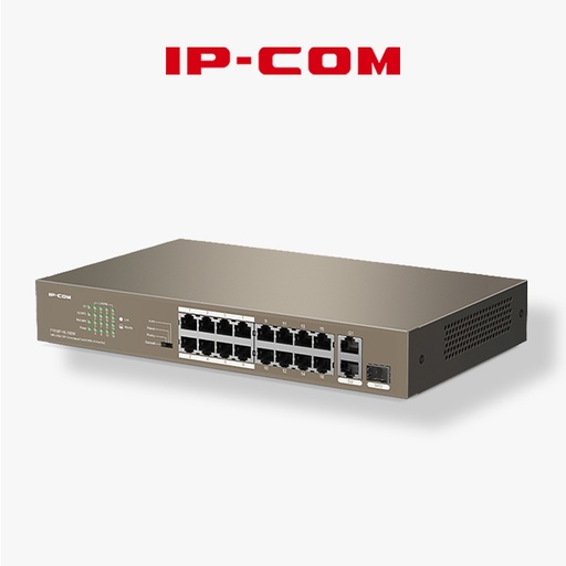 [SWITCH IPCOM F1118P-16-150W 16P] SWITCH IP-COM 16 PORT 10/100 POE + 1SFP UNMANAGEABLE