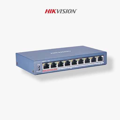 [DS-3E0109P-E/M(B)] Switch HikVision 8P 10/100Mbps PoE Unmanaged