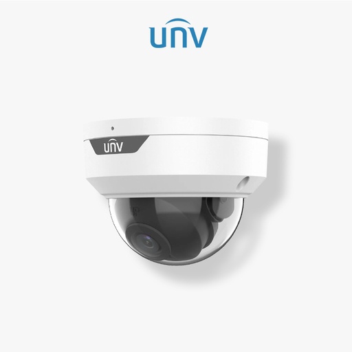 [UV-UAC-D128-ADF28MS CAM UNV] Camera analoqigue UNIVIEW 8MP dome avec audio lighthunter 