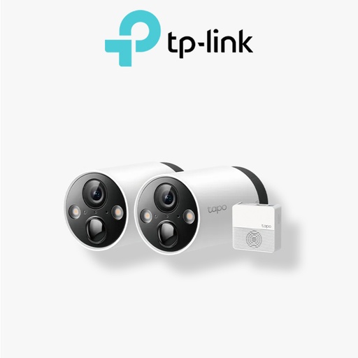 [TAPO C420S2 CAM TP LINK] Pack de 2 caméras sans fil TP-LINK Tapo 2K avec batterie 