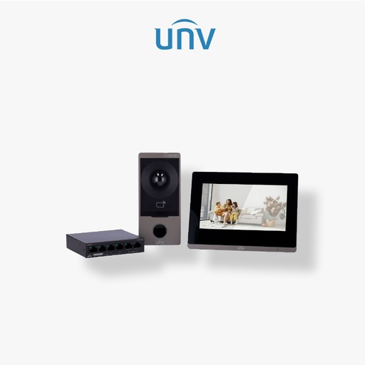 [UV-KIT/201S/372S/NSW2020  unv] Pack Videophone IP Uniview + Switch 5P Poe
