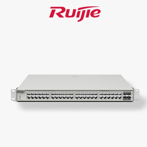 [RG-NBS3200-48GT4XS-P] Switch Ruijie PoE 48 Ports Gigabit L2 4 Ports Uplinks SFP+10G