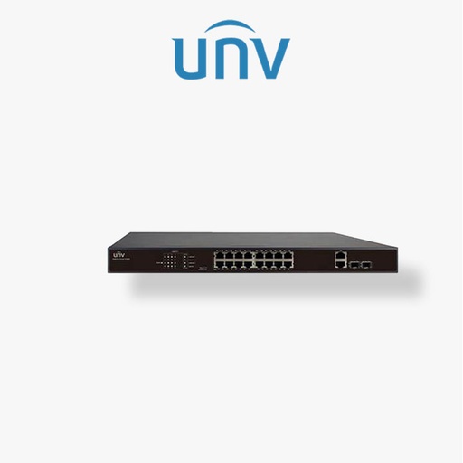 [UV-NSW2010-16T2GC-POE-IN unv] Switch Uniview 16 Ports POE x100 Mbps+2 Ports Gigabit