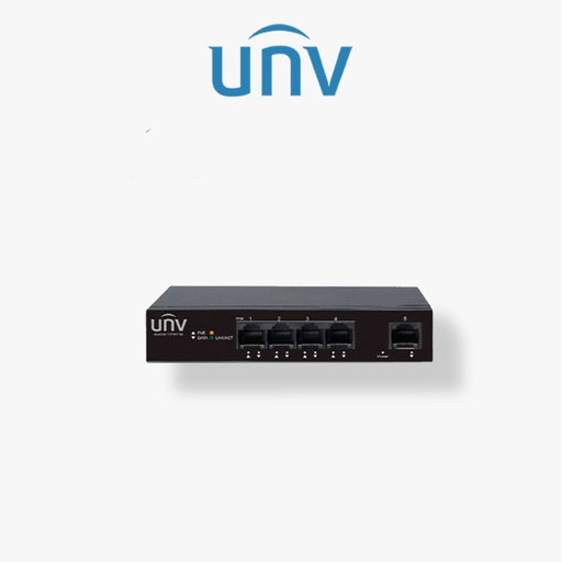 [UV-NSW2010-5GT-POE-IN unv] Switch Uniview 5 Ports (4 Ports POE Gigabit +1 Ports Gigabit)